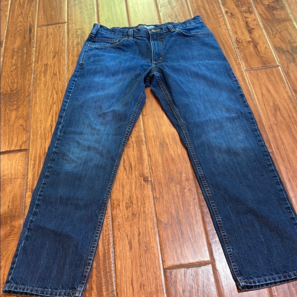 Carhartt Men's Dark Blue Straight Jeans